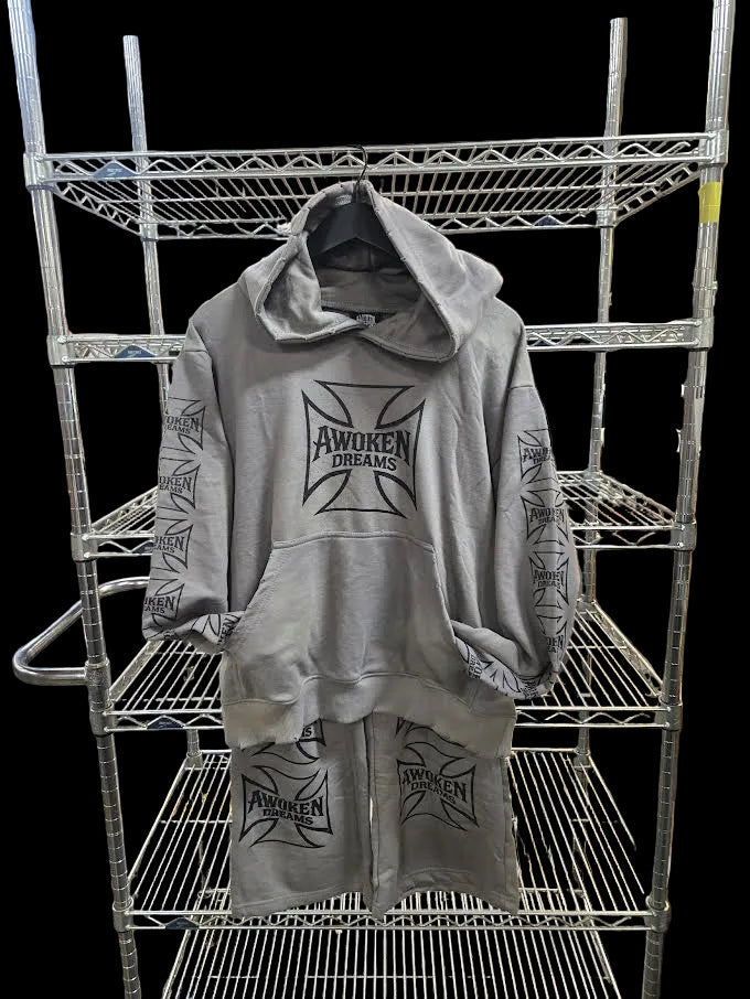 Awoken Dreams westcoast chopper Grey Pull Over and Sweats   Med