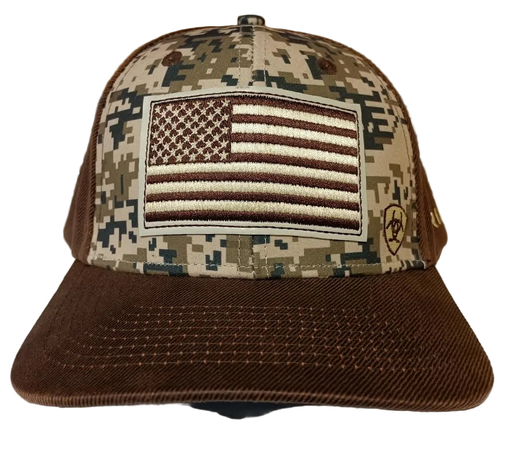 ARIAT Men's Patriot Fabric Back Cap (Snapback)