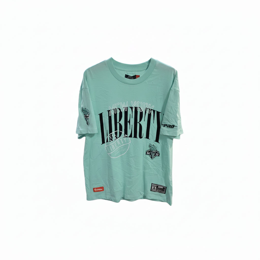 NEW YORK LIBERTY MINT GREEN TEE  Men's Large