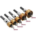 STONEGO 5Pcs High Speed Steel Hole Saw Cutter Drill Bit