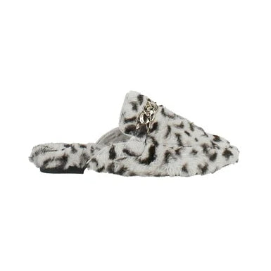 Vintage Havana Women's Easy Cheetah Slides | Grey | Size 10