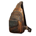 James Leather Cowhide Leather Sling Bag 12"