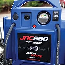 Clore Automotive Jump-N-Carry JNC660 1700 Peak Amp 12 Volt Jump Starter , Blue