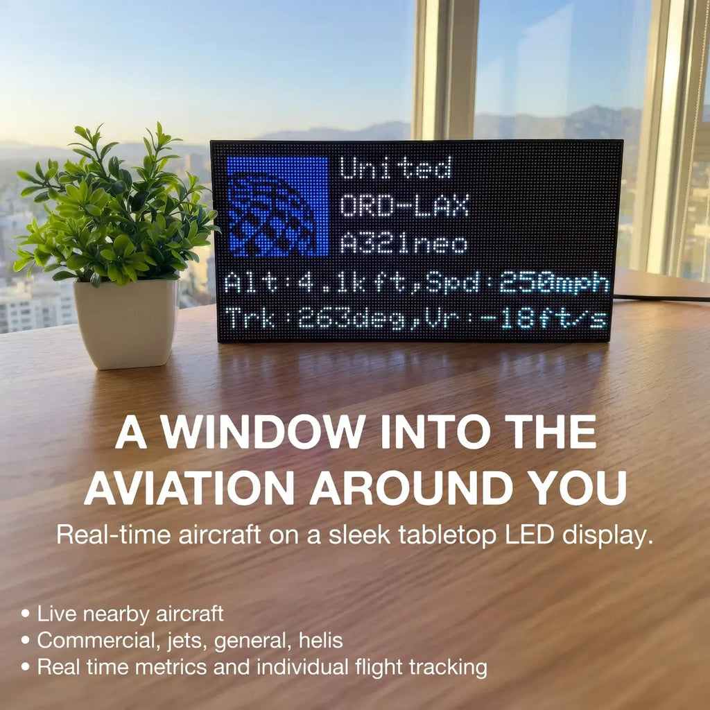FlightWall Mini Flight Tracking LED Display