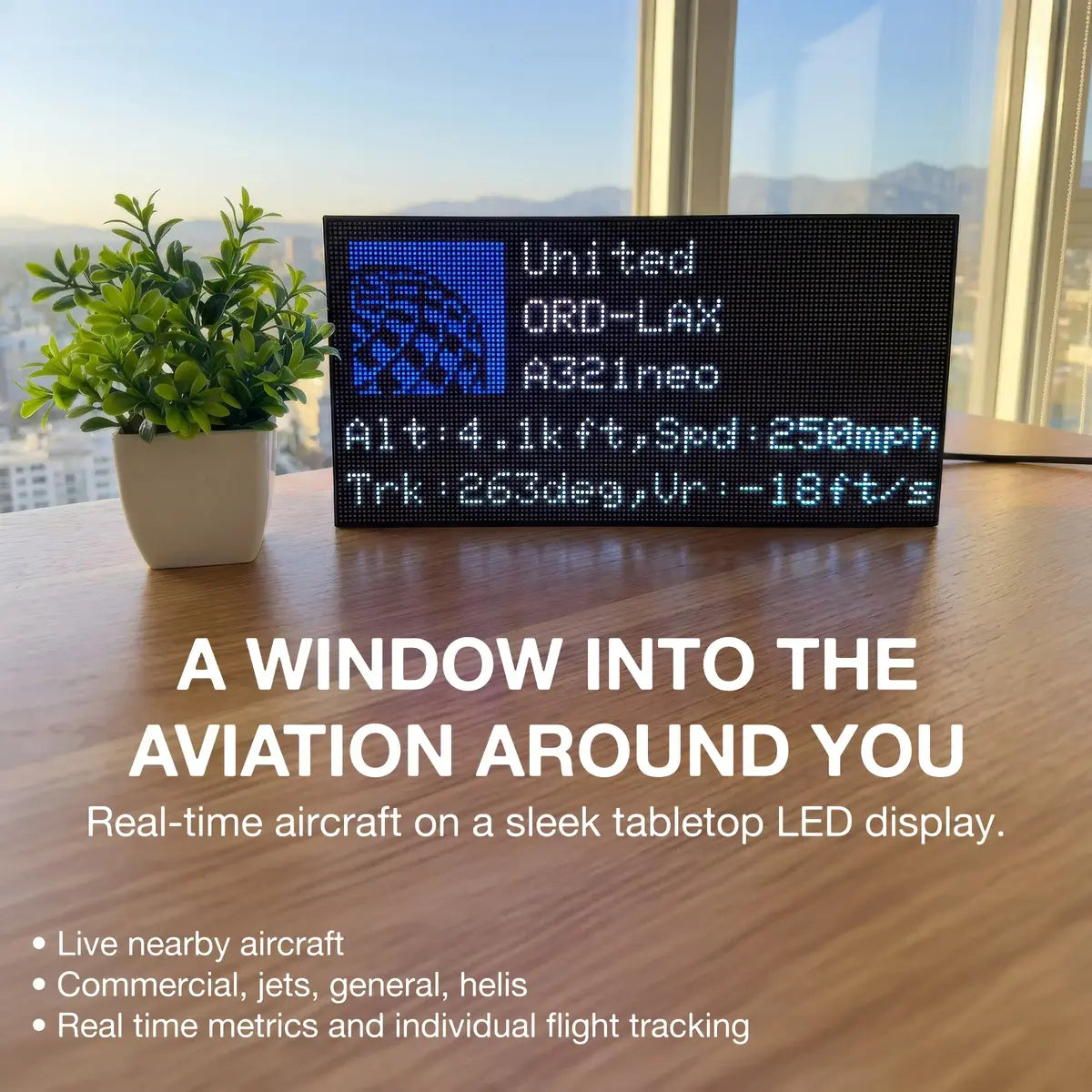 FlightWall Mini Flight Tracking LED Display
