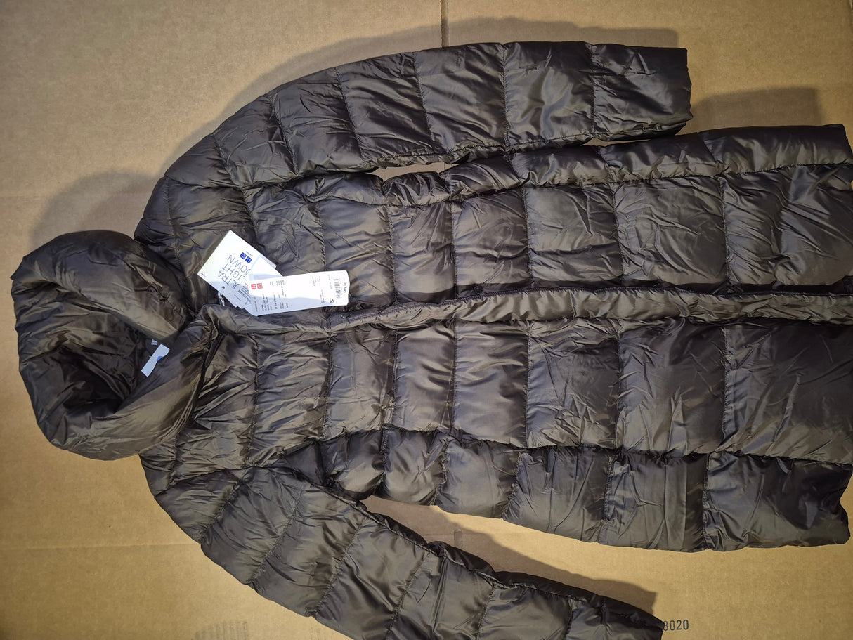 Uniqlo Ultra-Light Down Packable Jacket (S) Shawl Collar- Dark Brown