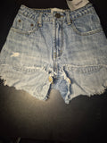 One Teaspoon High Waist Bonita (Size 22)  Light Color Denim Shorts