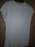Derek Lam Women's Blouse With Rivets (Size 10) White