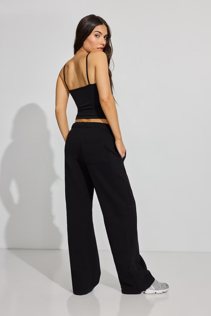 Garage Women's Ultra Fleece Straight Leg Sweatpants - Jet Black