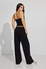 Garage Women's Ultra Fleece Straight Leg Sweatpants - Jet Black