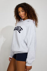 Garage Women's Ultra Fleece Hoodie - Spring Grey Mix w/ Chenille Logo