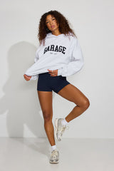 Garage Women's Ultra Fleece Hoodie - Spring Grey Mix w/ Chenille Logo