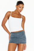 Garage Low Rise Bodycon Denim Skort Size XX-Small