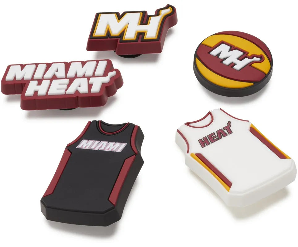 CROC Charms: NBA Miami heat 5 pack