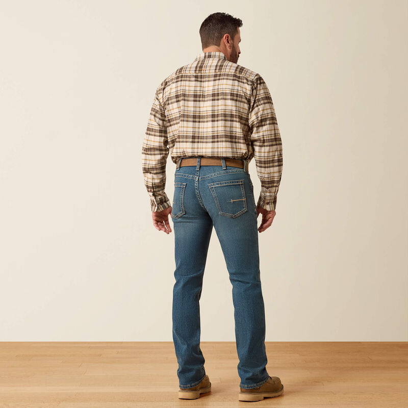 ARIAT Rebar M5 Straight DuraStretch Edge Stackable Straight Leg Jean, 38x36