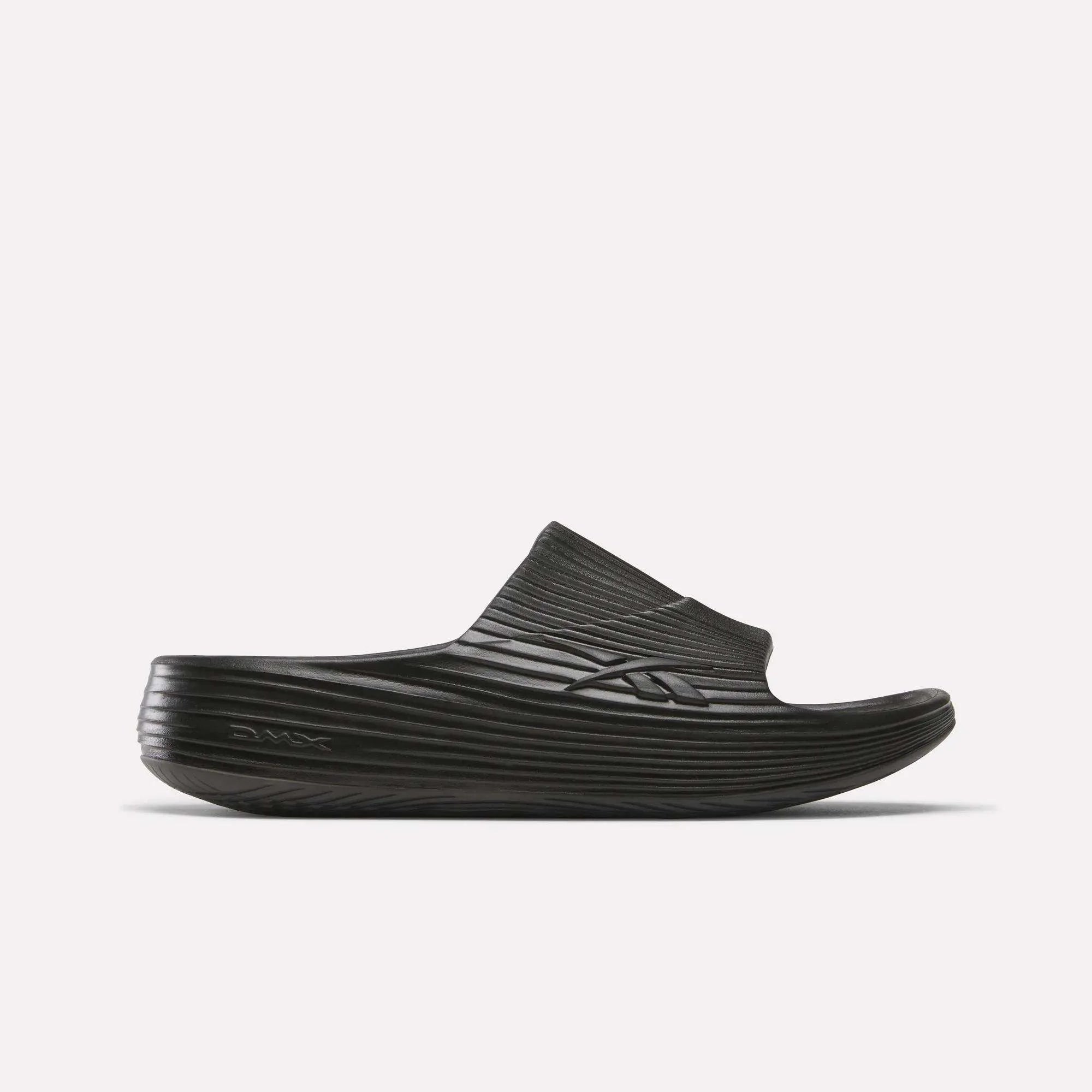 REEBOK Unisex DMX Recovery Walking Slides in Black - M10/W11