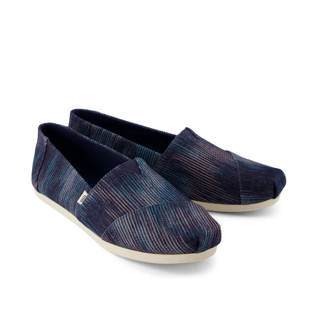 Toms W Alpargata Cloudbound Navy Novelty Denim  Shoe - 12