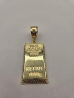 Gold Bar Pendant