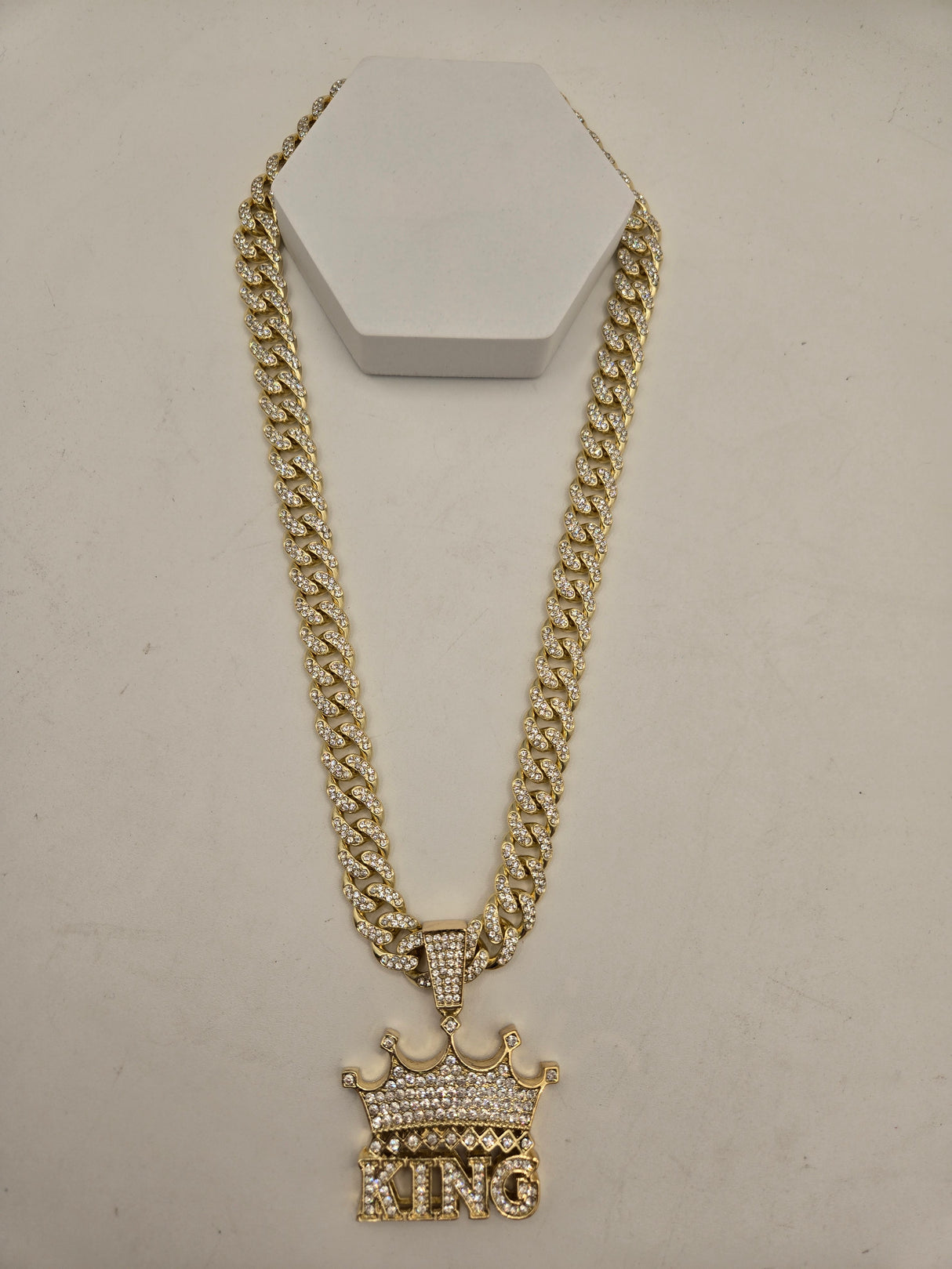 Jewelry Essentials, Crown King - Gold Chain