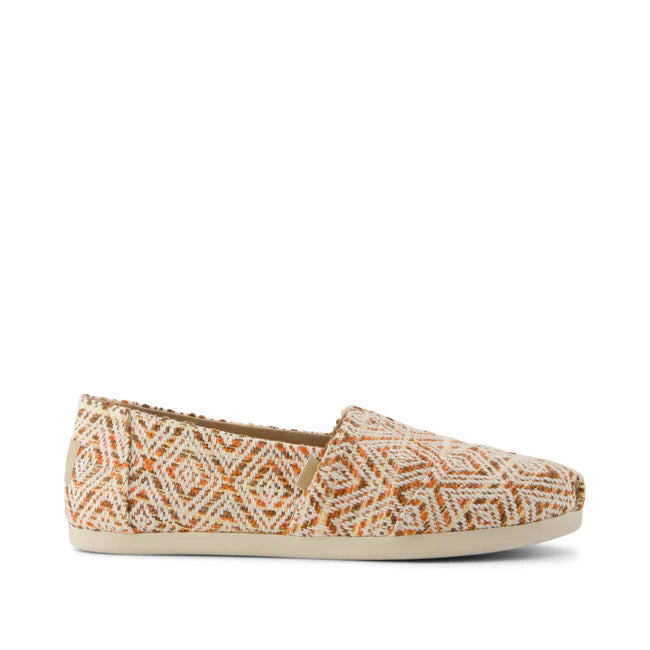 Toms W Alpargata Cloudbound Geo Woven Tan Shoe - 12