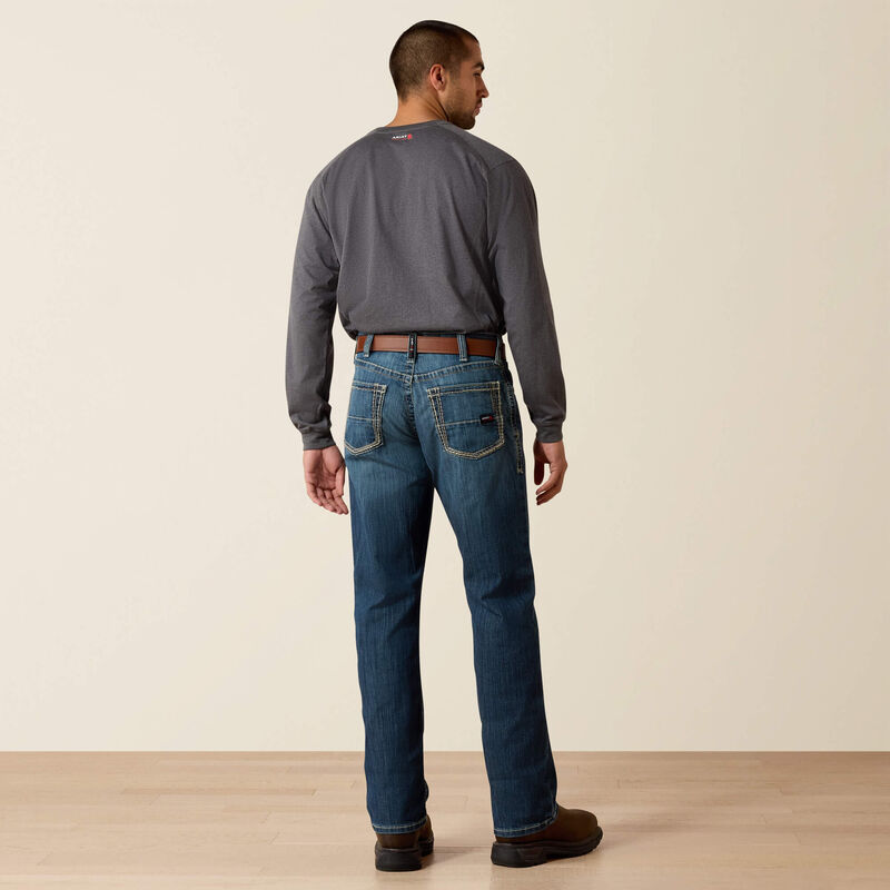 ARIAT FR M4 Relaxed Stretch DuraLight Boundary Boot Cut Jean, 36X32