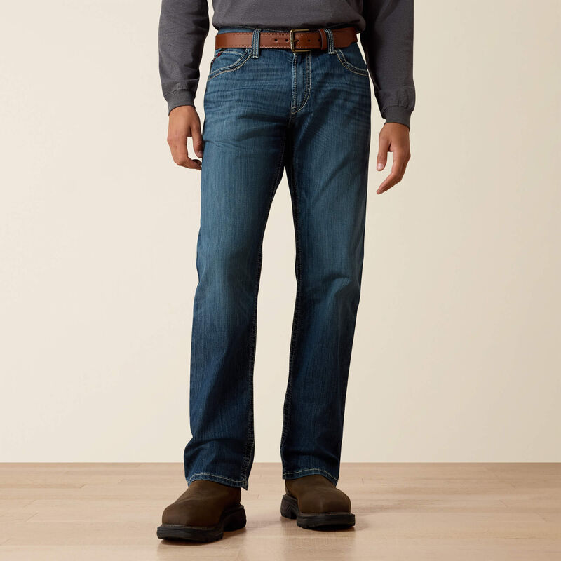 ARIAT FR M4 Relaxed Stretch DuraLight Boundary Boot Cut Jean, 36X32