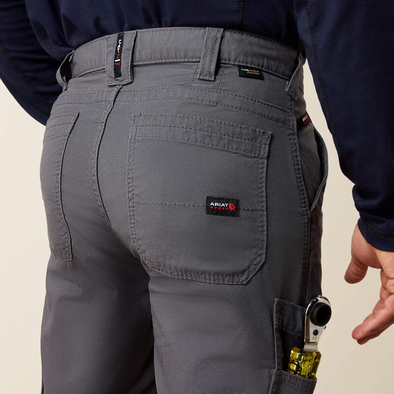 ARIAT FR M5 Straight DuraStretch DuraLight Cordura Canvas Straight Pant, 40x32