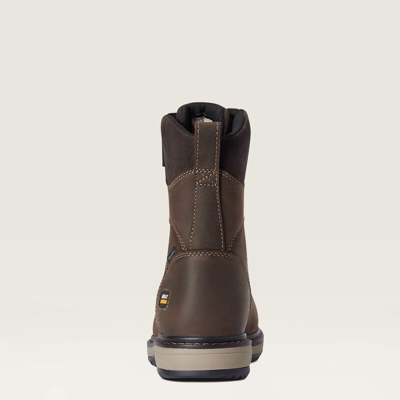ARIAT Work Women's Riveter 8" Csa Glacier Grip Waterproof 400g Composite Toe Work Boot - DARK BROWN - SIZE 6.5