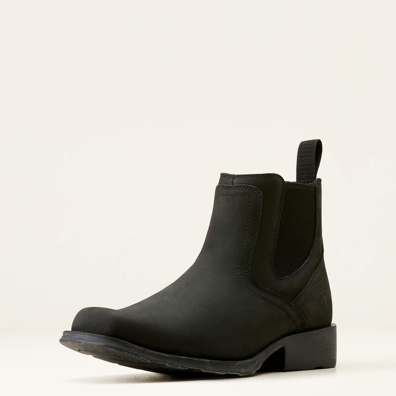 *Men's Ariat Midtown Rambler Boot - Matte Black-Size: 11
