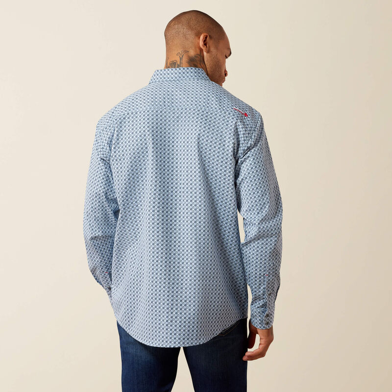 ARIAT - FR Tom Long Sleeve Snap Work Shirt, Soft Chambray-Mens S
