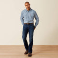 ARIAT - FR Tom Long Sleeve Snap Work Shirt, Soft Chambray-Mens L