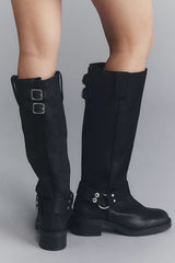 By Anthropologie Tall Moto Boots Size: 39/8-8.5