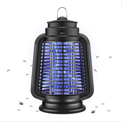 ICFPWR Bug Zapper Outdoor, 20W Powerful Electric Fly Traps Outdoor for Mosquitoes Bugs Flies, 4200V Mosquito Zapper Bug Zapper Indoor for Patio Backyard and Home(Black)
