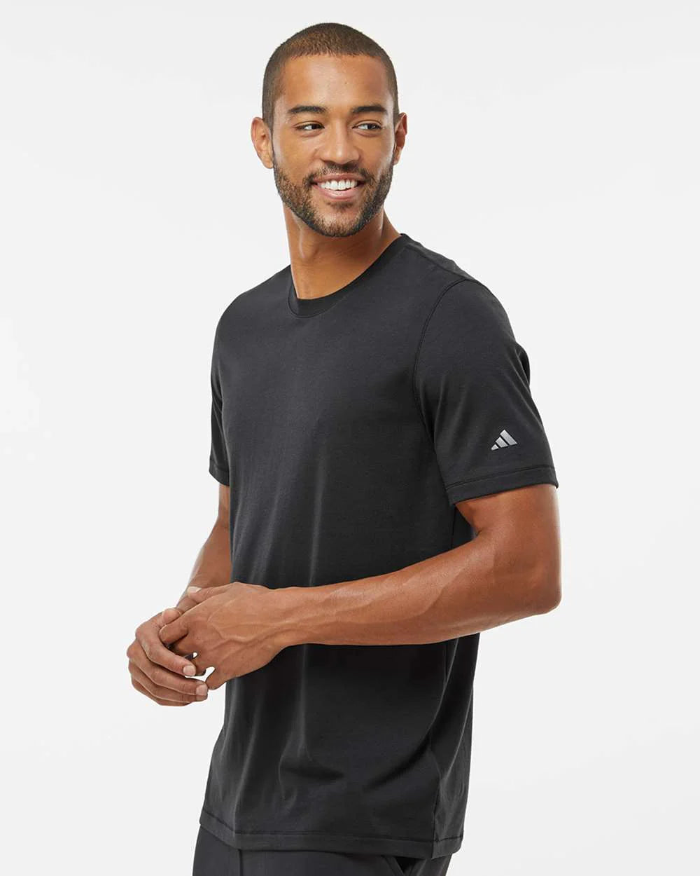 Adidas Men's Blended T-Shirt - Black - Size: Small
