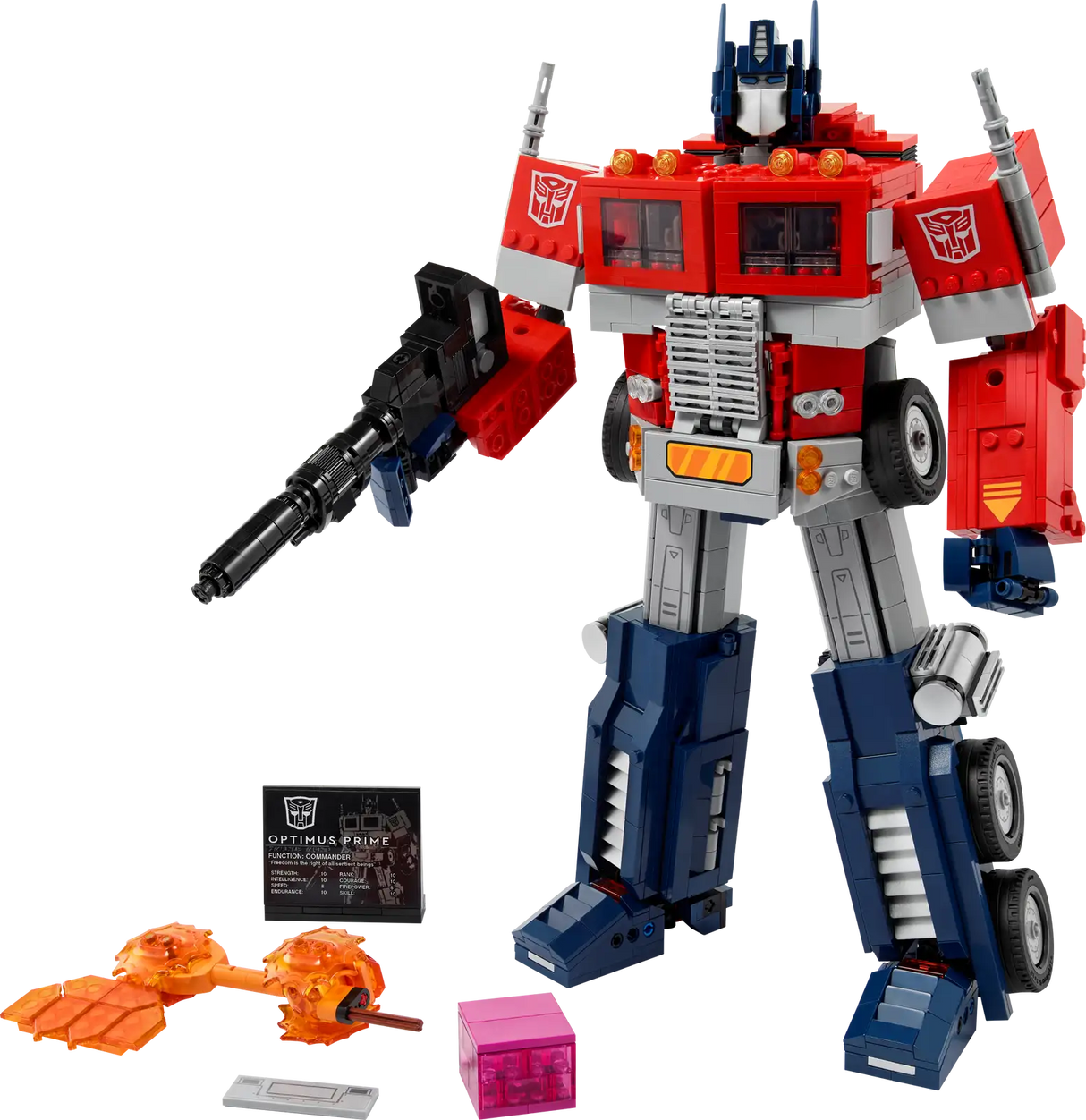 LEGO Icons Optimus Prime 10302 Transformers Figure Set, Collectible Transforming 2-in-1 Robot and Truck Model Building Kit for Adults, Perfect for Display or Play