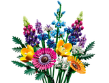 LEGO Icons Wildflower Bouquet Set - Artificial Flowers with Poppies and Lavender, Adult Collection, Unique Home Décor, Botanical Piece, 10313