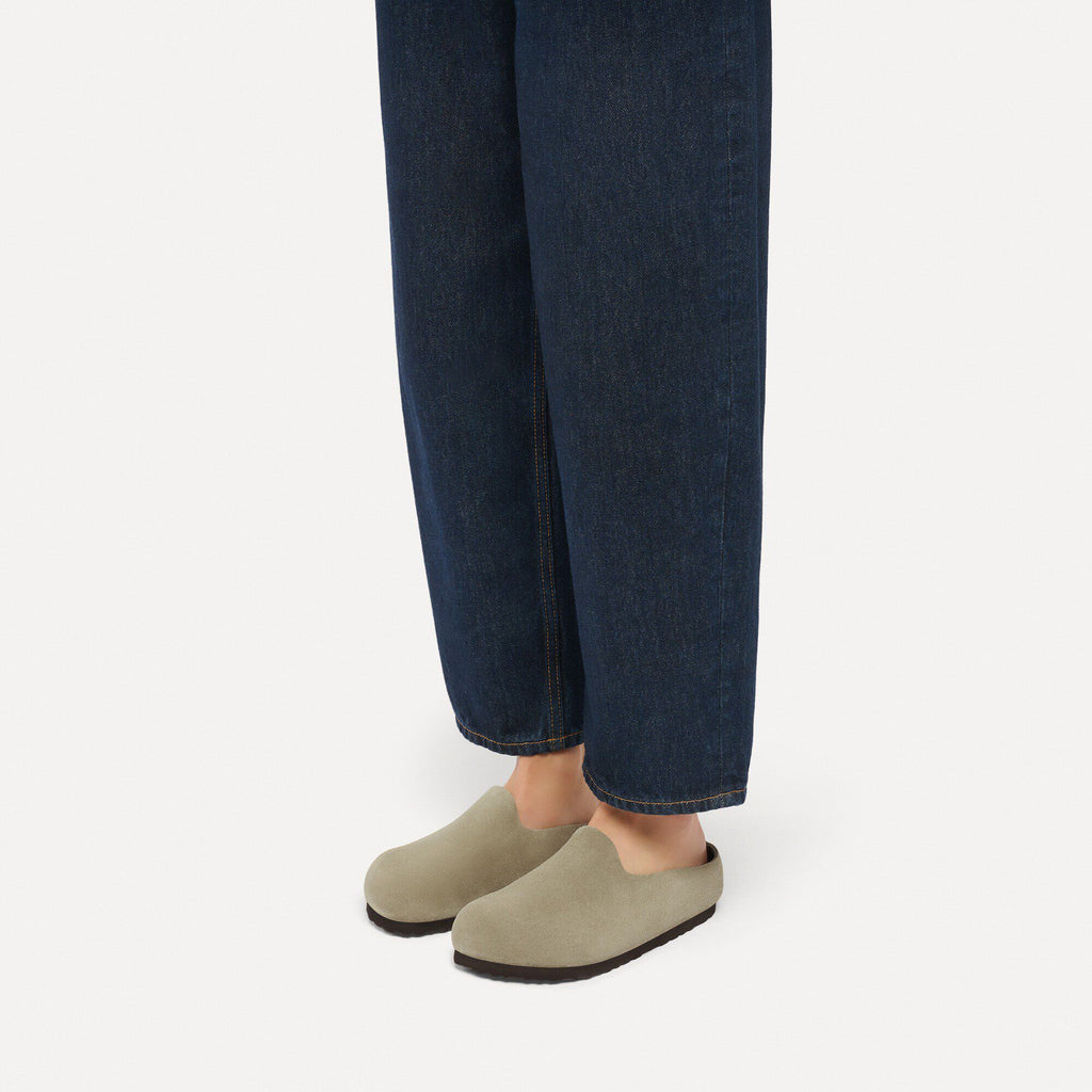 BIRKENSTOCK Unisex Amsterdam Wrapped in Taupe - W9/M7 Narrow Fit