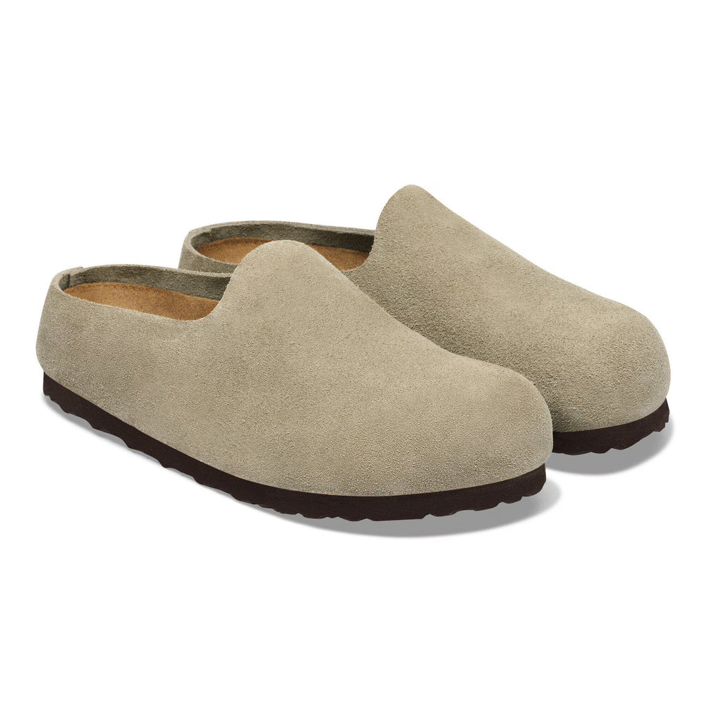 BIRKENSTOCK Unisex Amsterdam Wrapped in Taupe - W9/M7 Narrow Fit