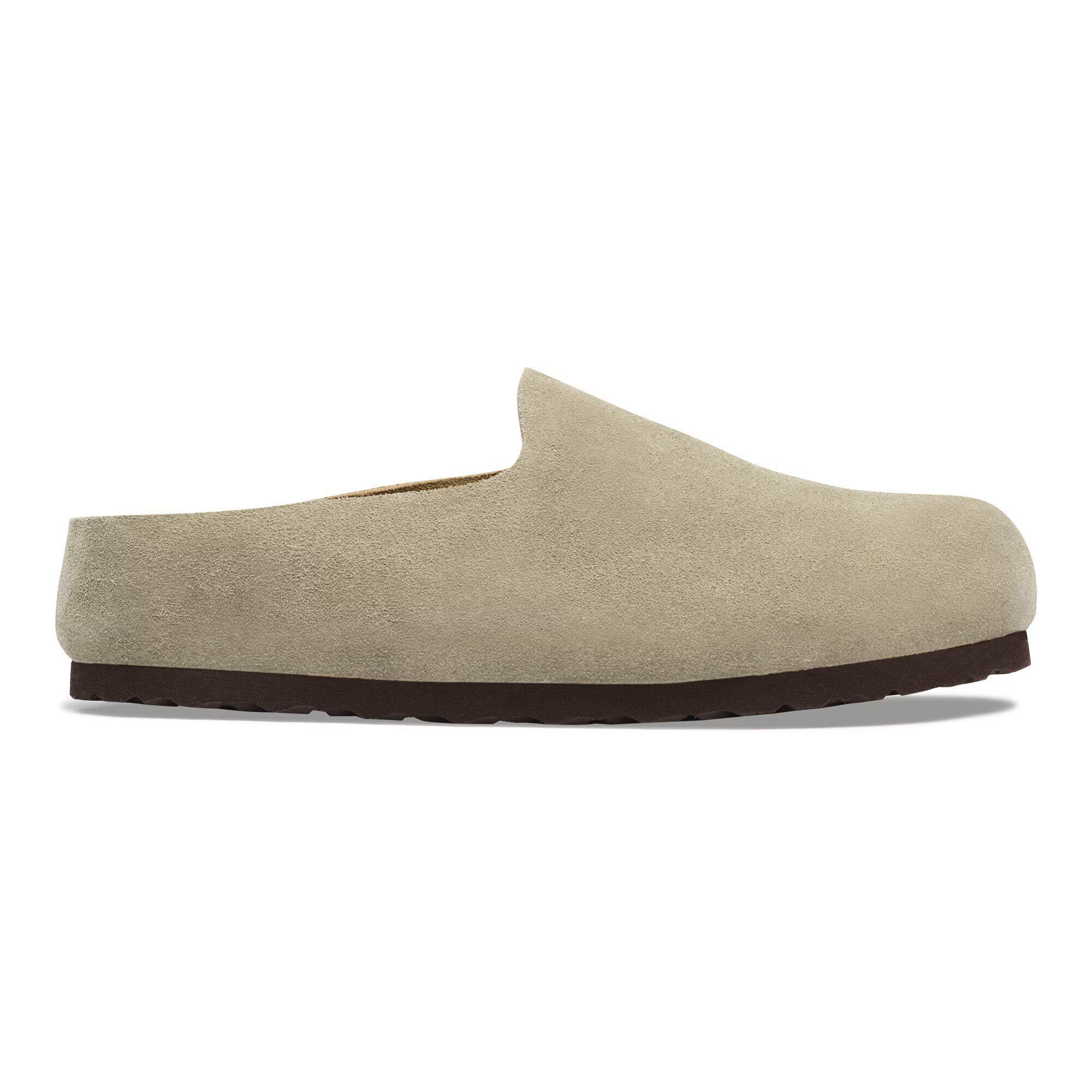BIRKENSTOCK Unisex Amsterdam Wrapped in Taupe - W9/M7 Narrow Fit