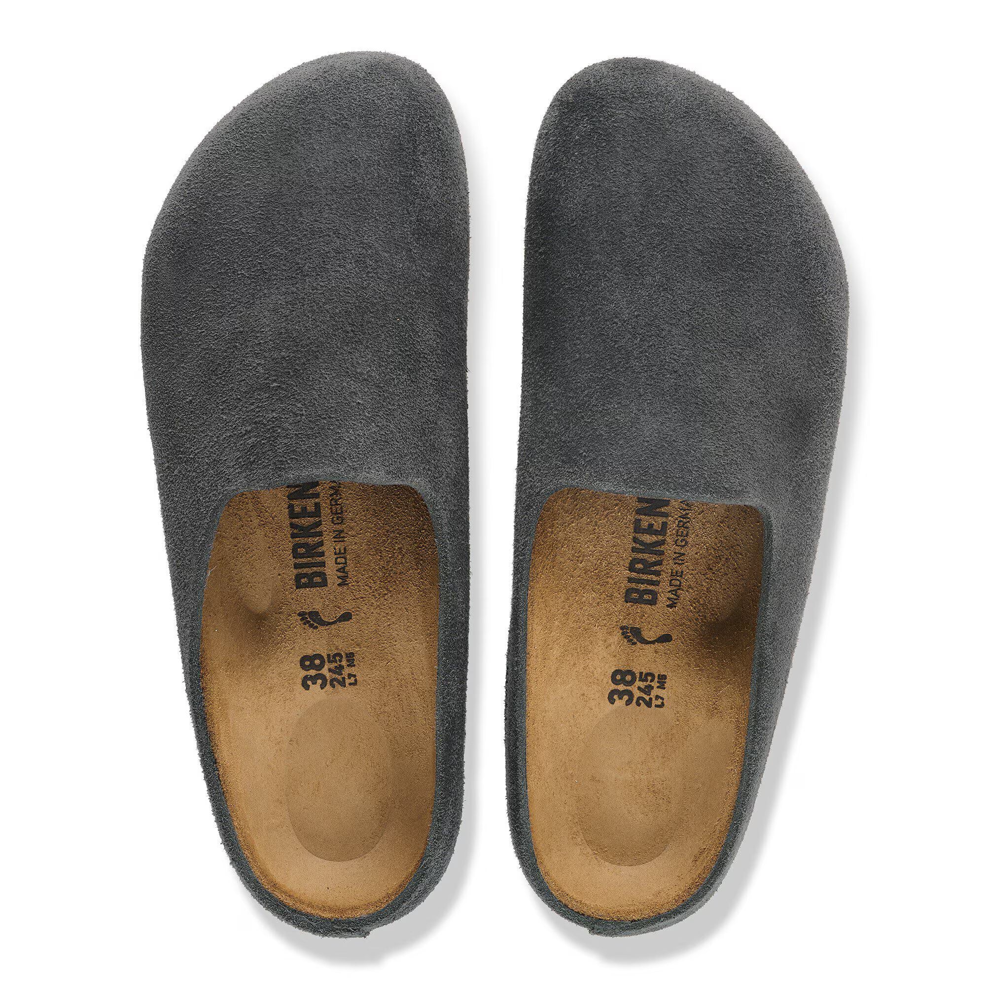 BIRKENSTOCK Amsterdam Wrapped in Charcoal - W8/M6 - Narrow Fit