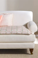 Zelda Floral Cotton Printed Sofa Topper - 24 x80 inches