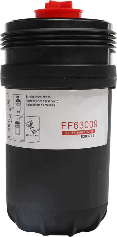 FF63009 Fuel Filter 10 Micron Replacement for 2013-2020 B/L Series Engine, Best Protection and Longer Life Replaces 5303743 FF63008 BF63000 FH22168