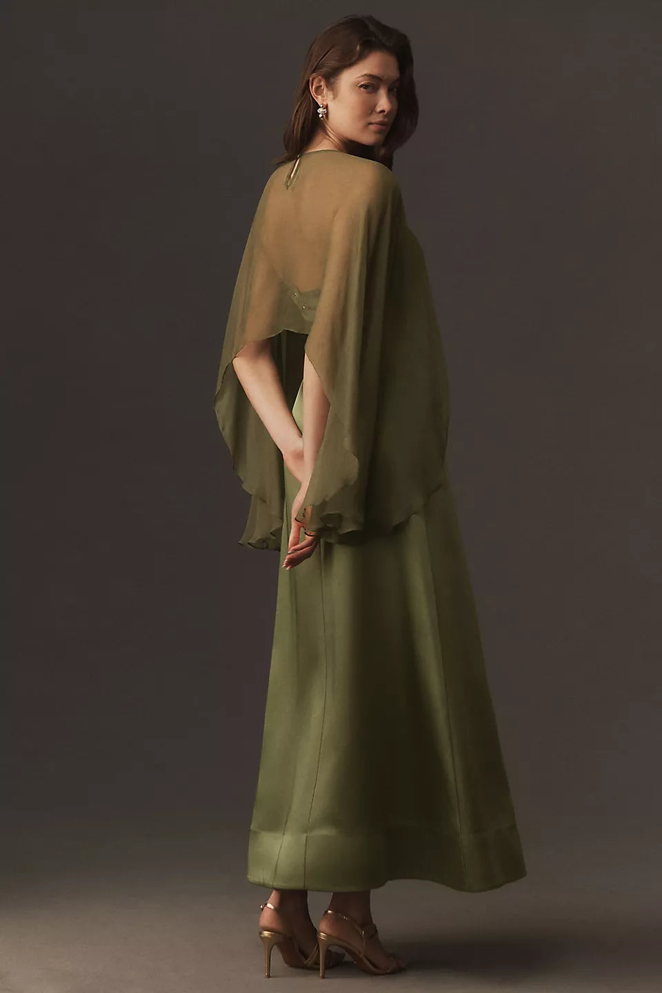 Geisha Designs High-Low Sheer Cape Size: M