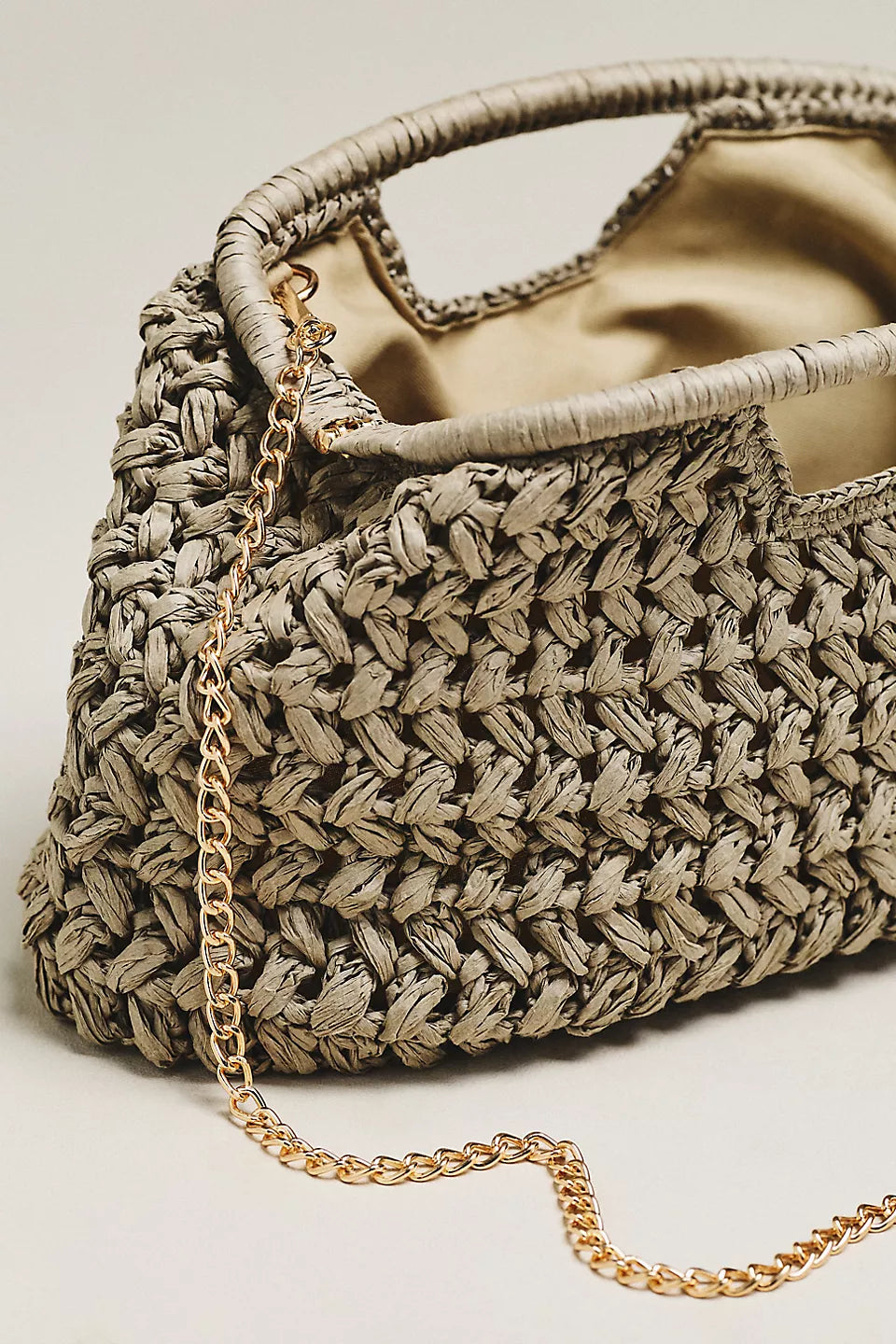 Anthropologie Urban Expressions Lani Raffia Clutch