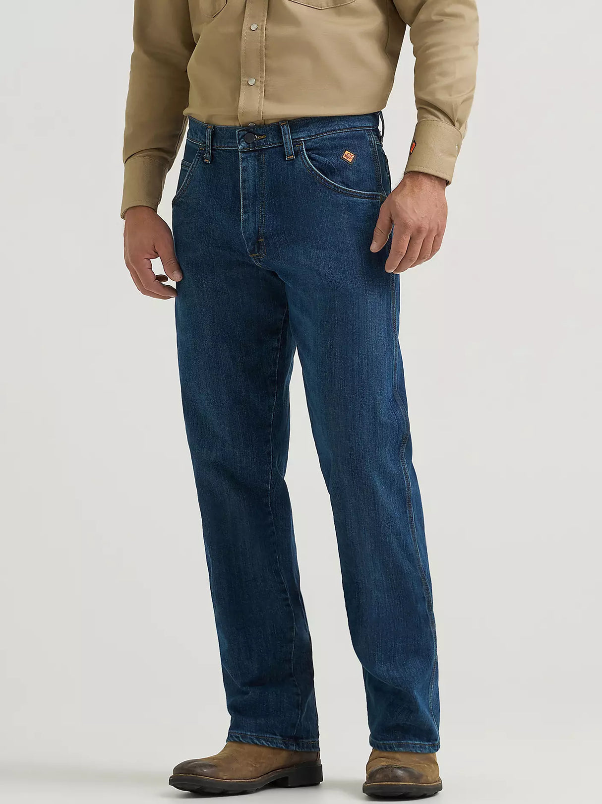 Wrangler Riggs Workwear Men's FR Flame Resistant Retro Slim Fit Boot Cut Jean Size: 36x36
