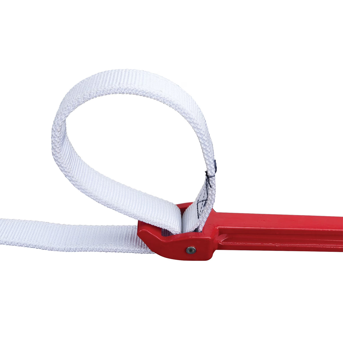 Performance Tool W2150 12 in. Aluminum Strap Wrench, Red