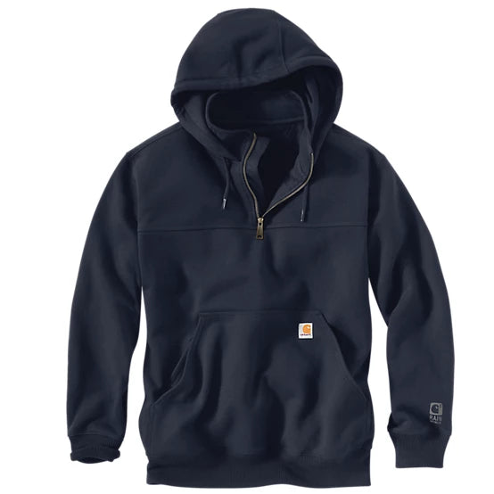 CARHARTT - Men's Rain Defender Loose Fit Quarter-Zip, Navy M