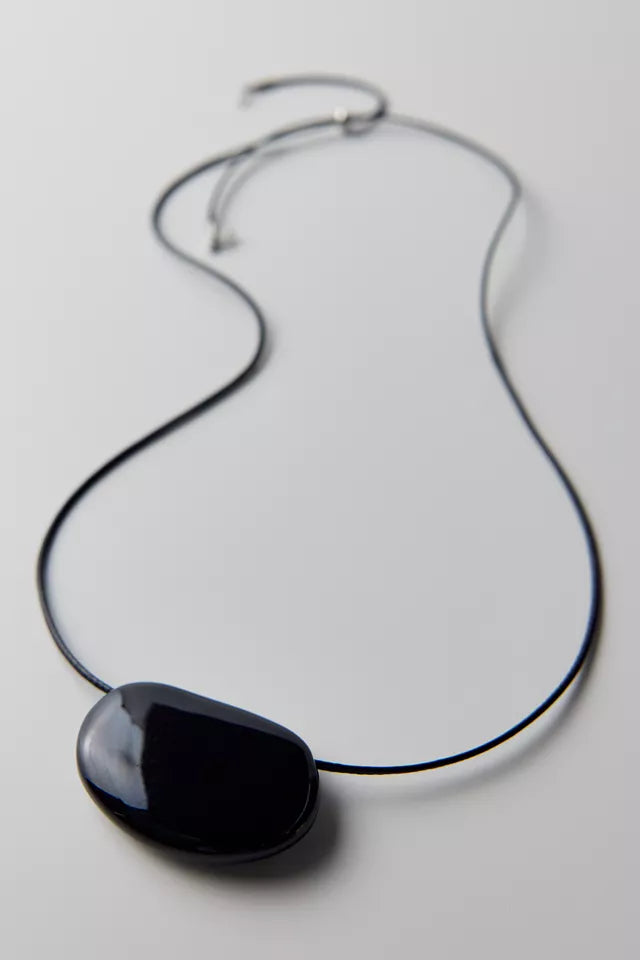 *Urban Outfitters Luna Pendant Corded Necklace, Black