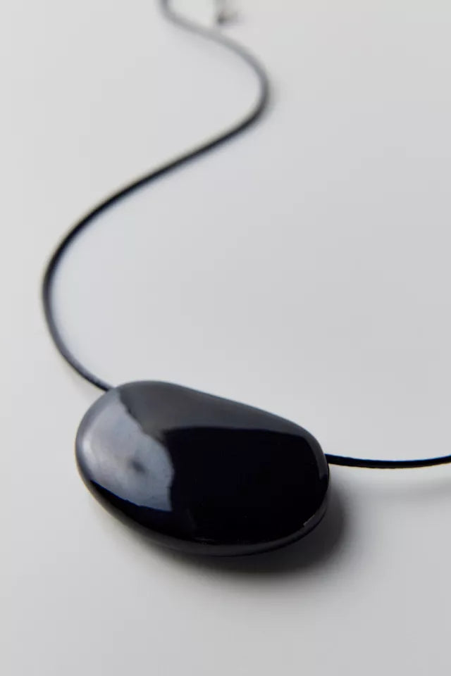 *Urban Outfitters Luna Pendant Corded Necklace, Black