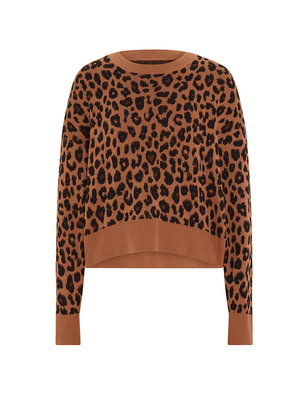Women's Not Your Boyfriend’s Boxy Sweater by Pink - Leopard - Medium